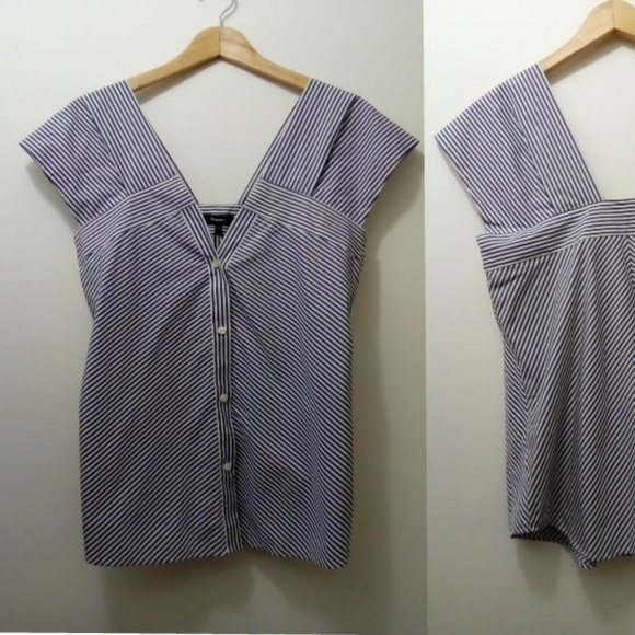 THEORY Hartman Stripe Cold Shoulder - Picture 3 of 4